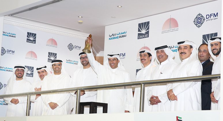 Mohamed Alabbar rings opening bell to mark listing of Emaar’s 2016 Sukuk on NASDAQ Dubai