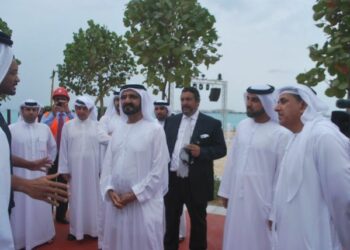 Sheikh Mohammed inspects ” The Beach” Project in Dubai Marina