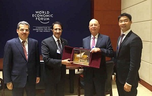 Ooredoo Group Chairman Meets with Founder of the World Economic Forum