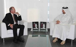 Minister of Economy Meets Head of London Financial District