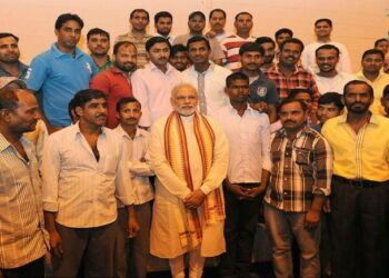 PM Modi highlights concern for labourers