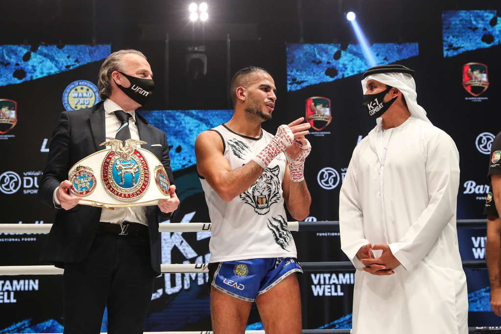 lyass Habibali wins UAE K1 Combat Kickboxing Championship