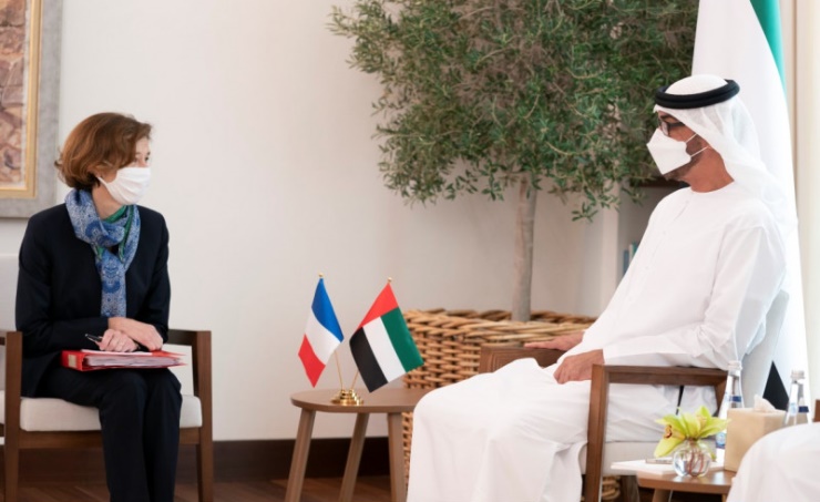 Abu Dhabi Crown Prince receives French Minister
