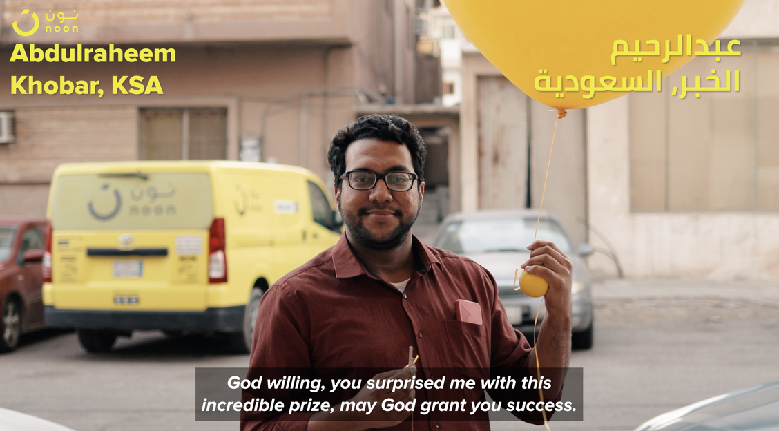 Noon.com announces winner of the Yellow Friday Sale Emaar apartment