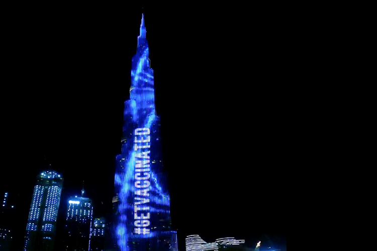 Burj Khalifa lights up with a message, ‘Get vaccinated against COVID-19’