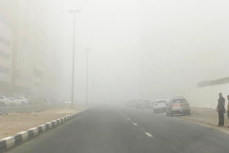 Thick fog blankets several areas of UAE