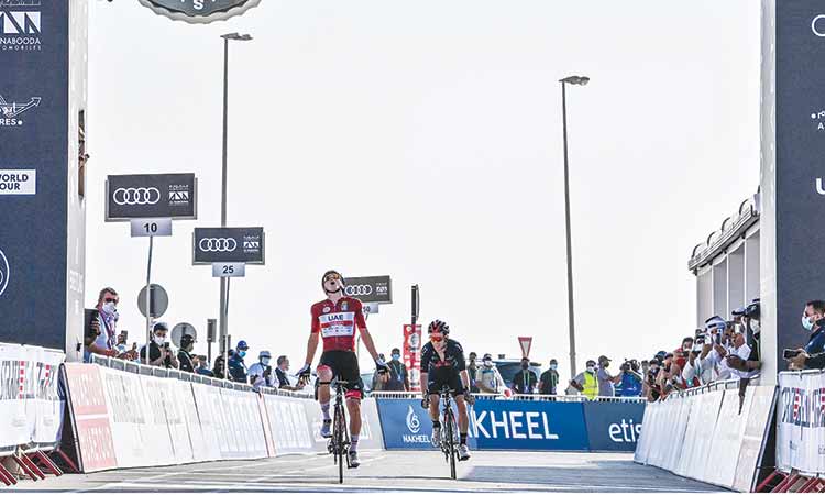 Pogacar wins third stage to stretch UAE Tour lead
