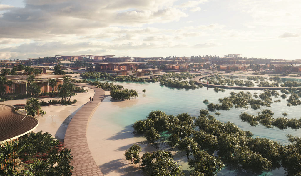 HRH Crown Prince launches stunning nature inspired designs for gateway island, ‘Coral Bloom’