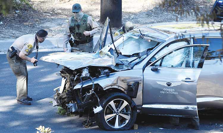 Golf legend Woods ‘awake and recovering’ after horror car crash