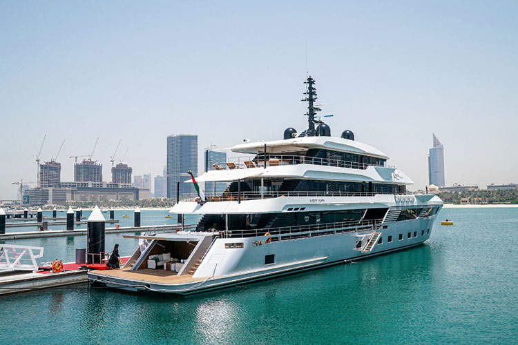 Sheikh Mansoor opens world’s largest superyacht ‘Majesty 175’ at Dubai Harbour