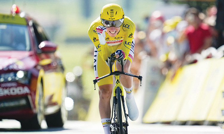 UAE team Emirates’ Pogacar all but wins second straight Tour de France title