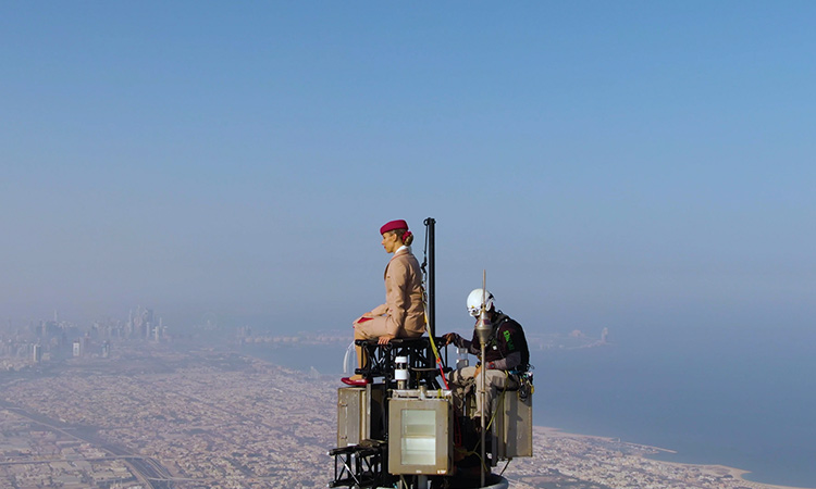 Behind the scenes of Emirates’ bold Burj Khalifa stunt with Nicole Smith-Ludvik