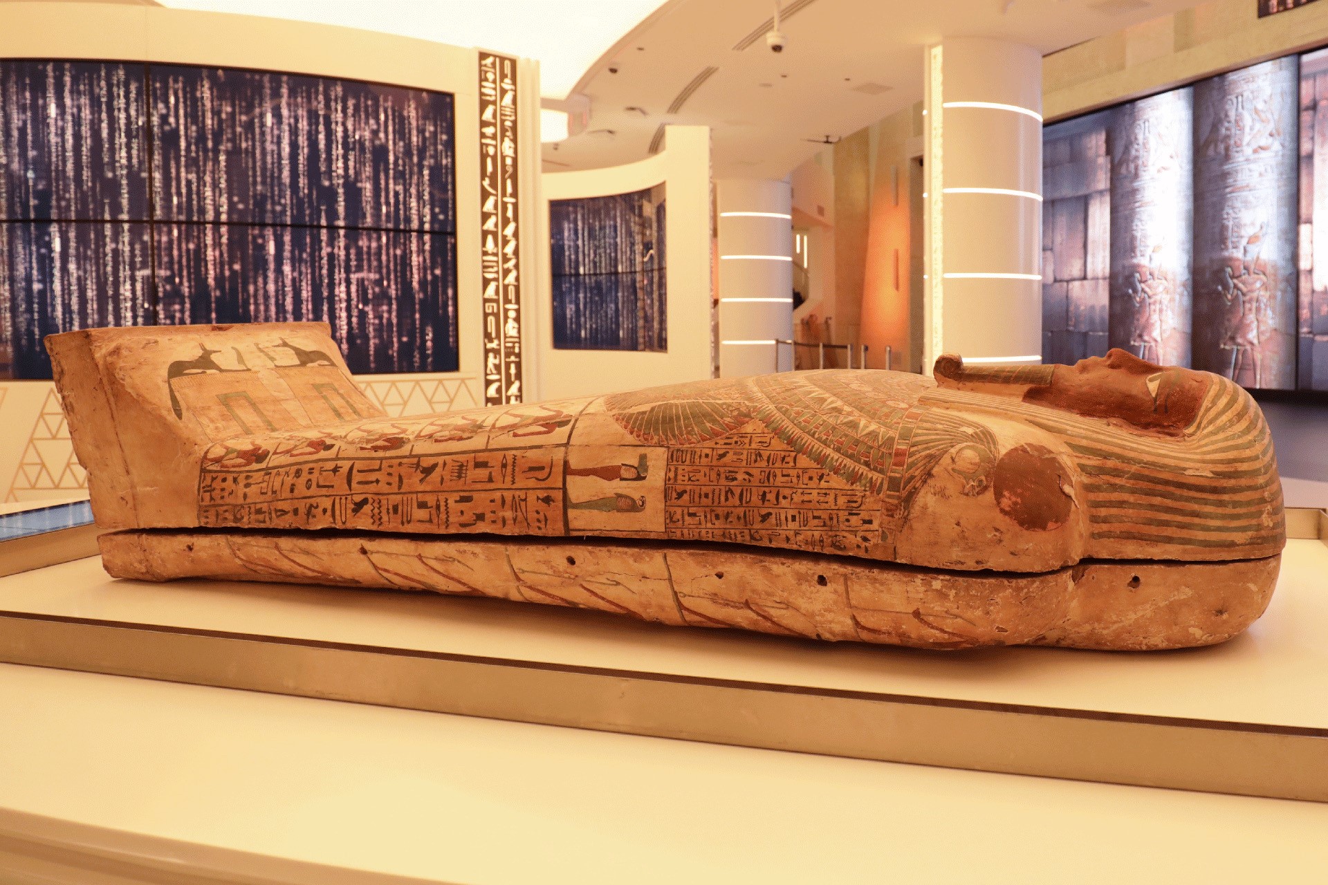 Ancient Pharaonic coffin arrives for display in Egypt Pavilion at Dubai Expo 2020