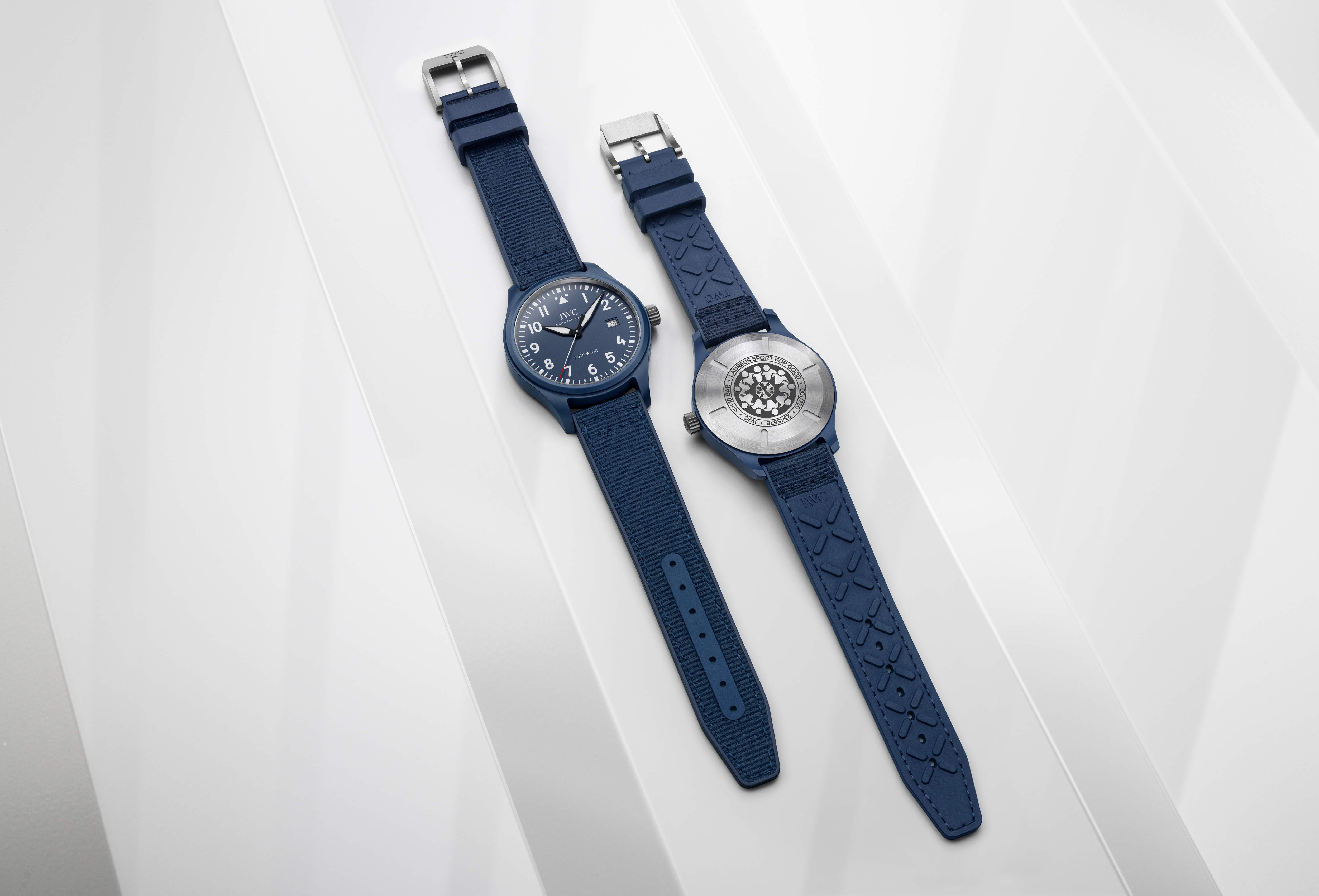 IWC SCHAFFHAUSEN Presents The First Laureus Special Edition In Blue Ceramic