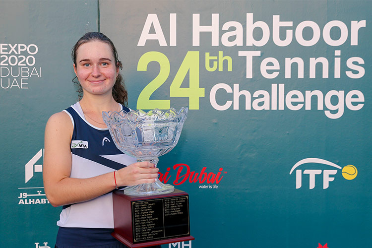 Snigur sweeps aside Kucova to win Al Habtoor Tennis Challenge title