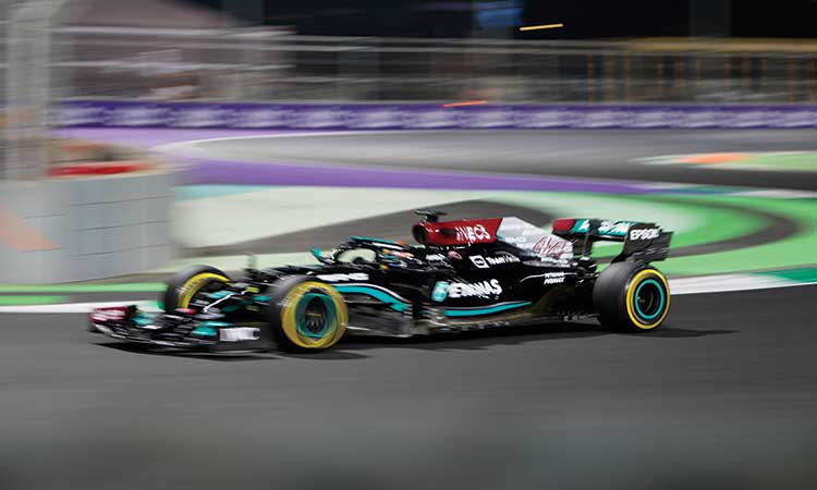 Hamilton sets pace in practice session as F1 debuts in Saudi