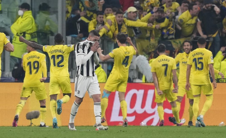 Villarreal wins 3-0 at Juventus to reach CL quarterfinals