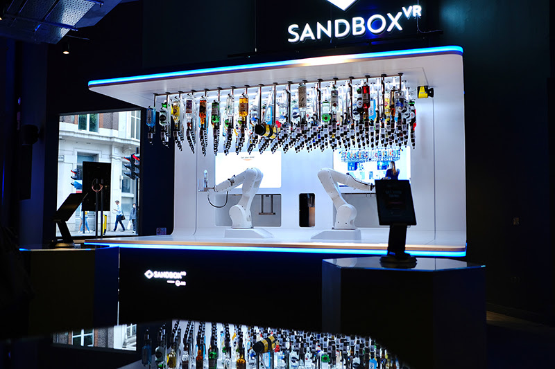 Makr Shakr Concocts Robotic Cocktails in First Sandbox VR Venue in Europe
