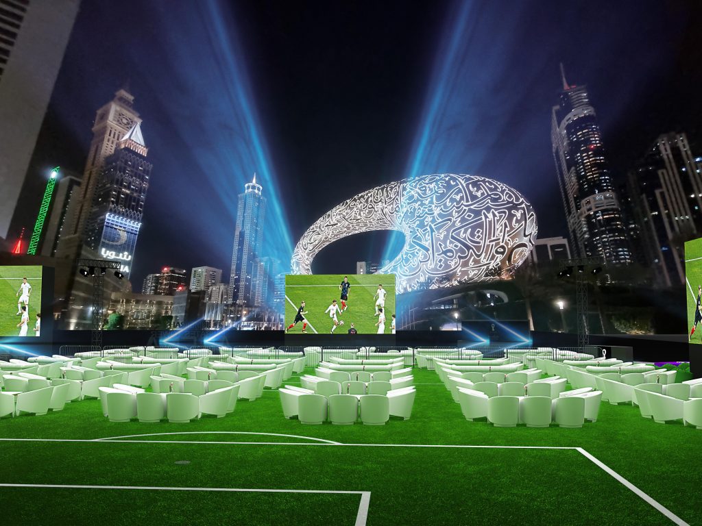 Enjoy a refined yet exhilarating football experience at the Jumeirah Emirates Towers Arena