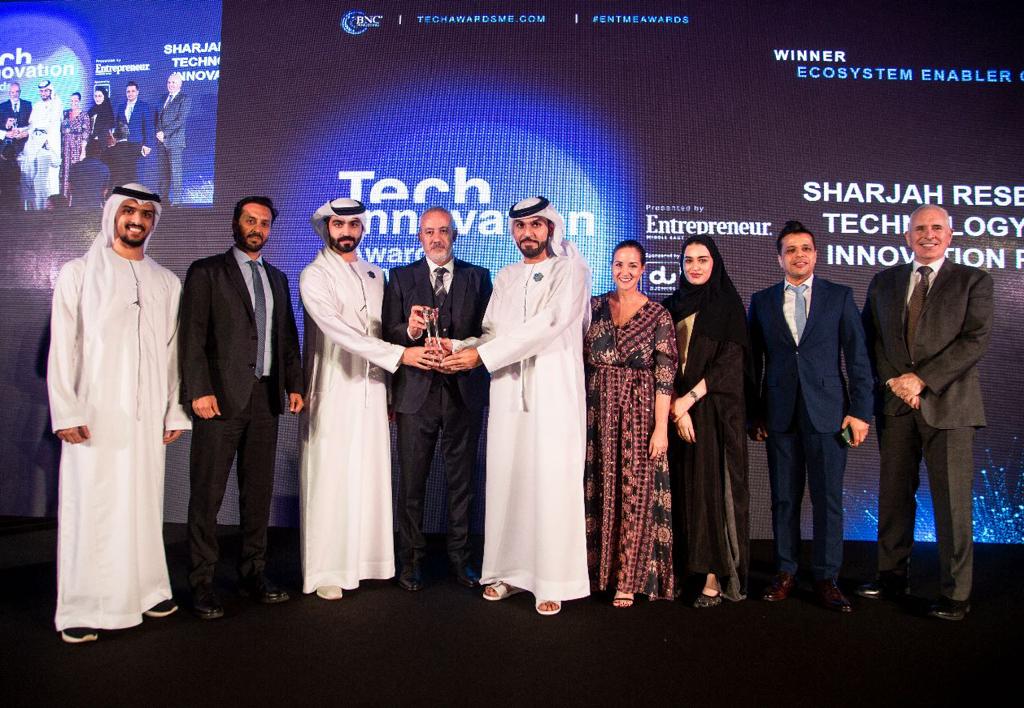 SRTI Park winning Entrepreneur Middle East’s ‘Ecosystem Enabler of the Year’ award is an endorsement of its incubator hub status 
