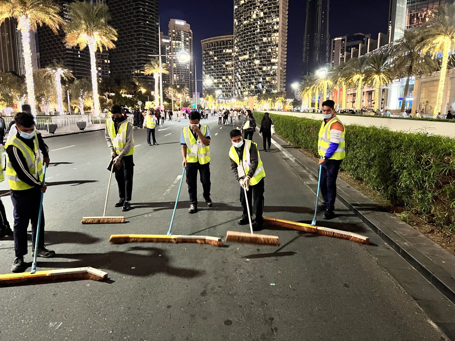 Emrill cleans Downtown Dubai after new year celebrations for the tenth consecutive year