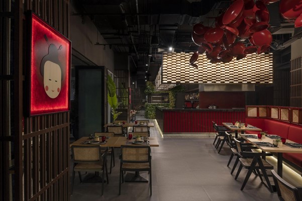 Buddhist hand-carved Mogao cave temples inspire DZ Design’s Pan-Asian restaurant