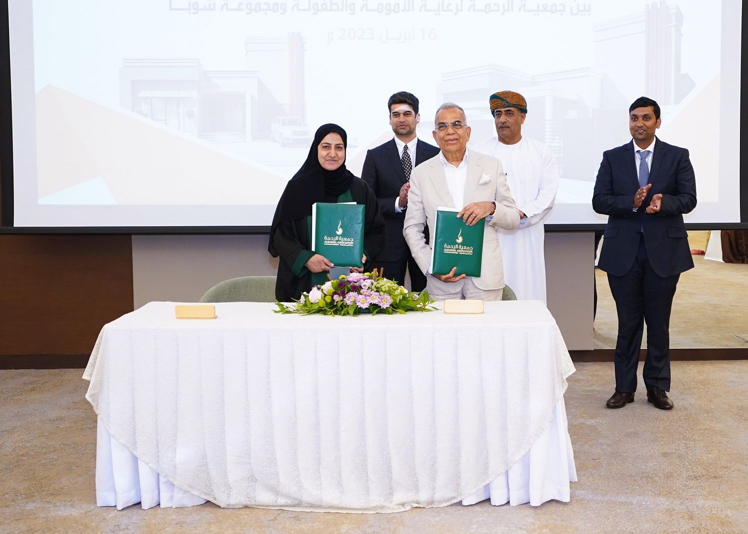 Mr PNC Menon to contribute OMR 9.6 million for building 300 homes for orphans and needy families in MoU signed with Al Rahma Association of Motherhood and Childhood