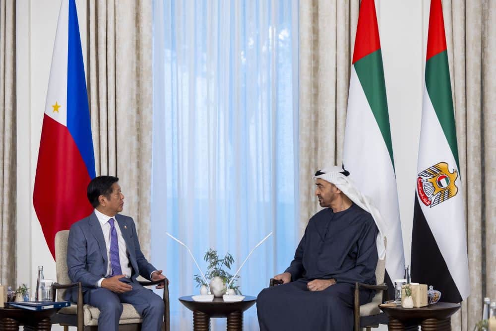 UAE, Philippines Presidents discuss strengthening bilateral cooperation