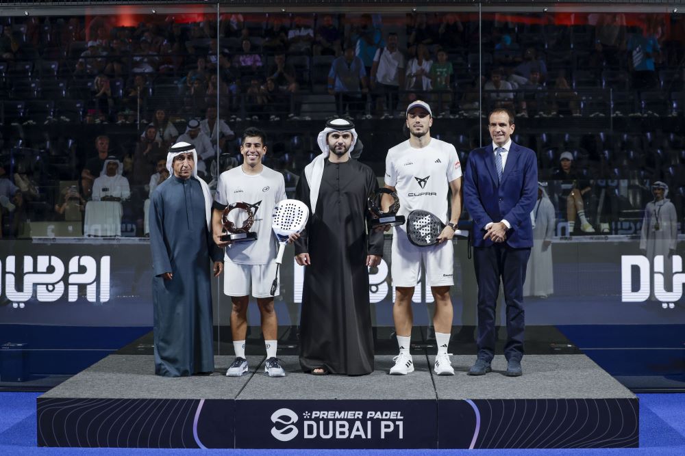 Mansoor bin Mohammed crowns champions at inaugural Dubai Premier Padel P1