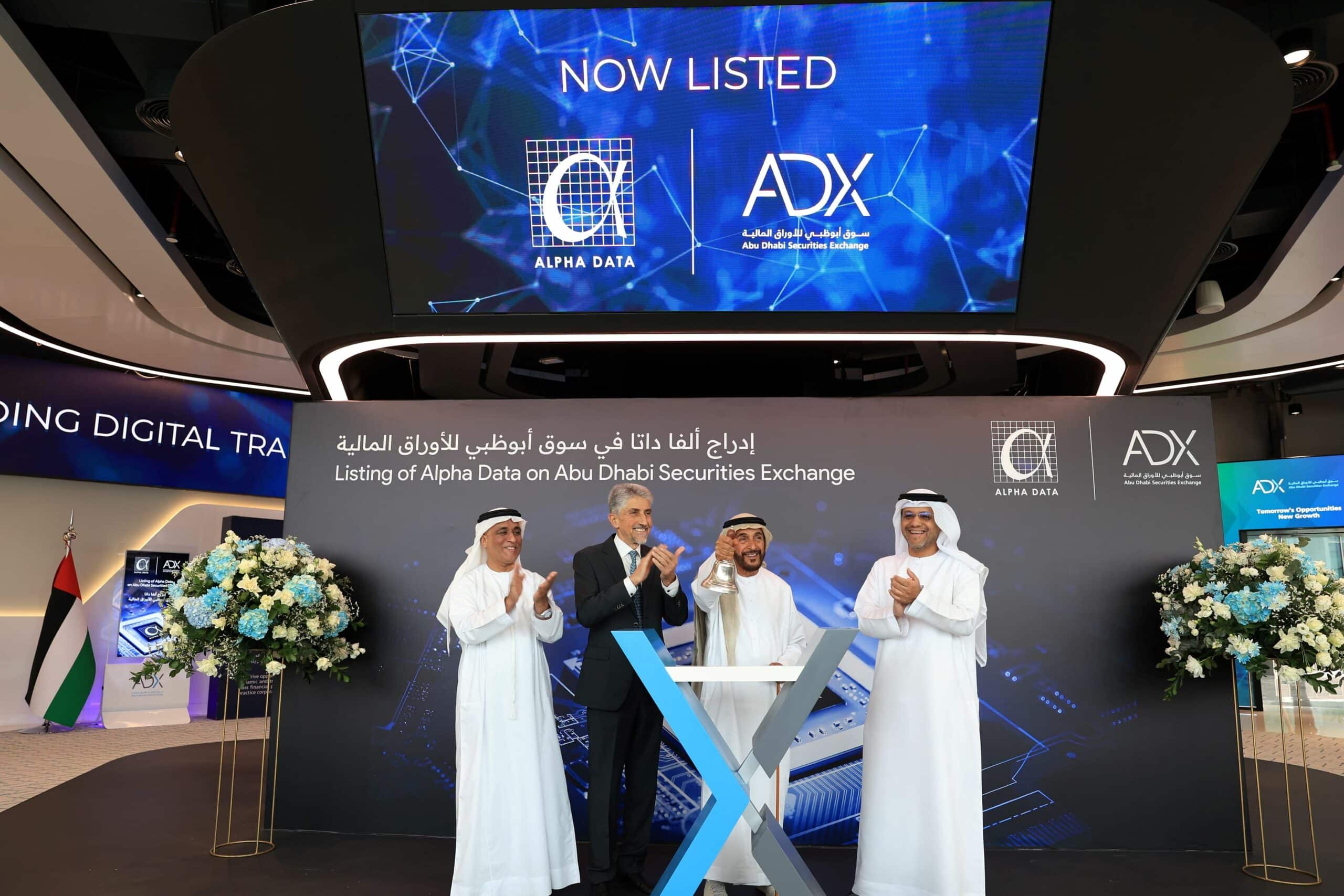 Abu Dhabi Securities Exchange welcomes Alpha Data’s listing