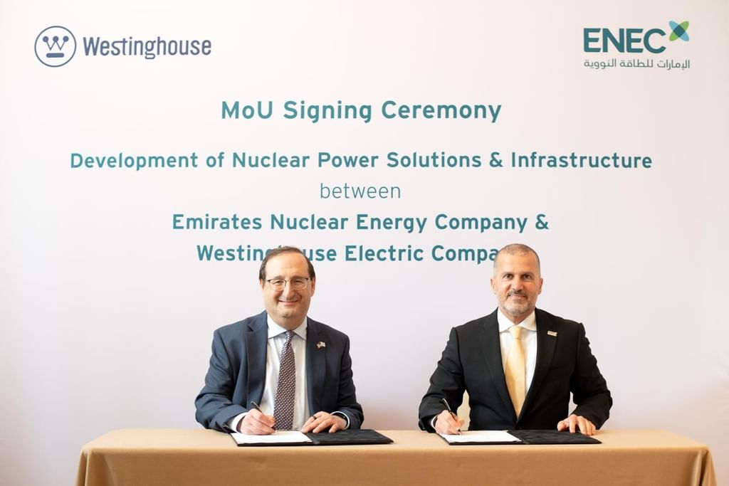 ENEC, Westinghouse sign agreement to accelerate nuclear energy deployment in US