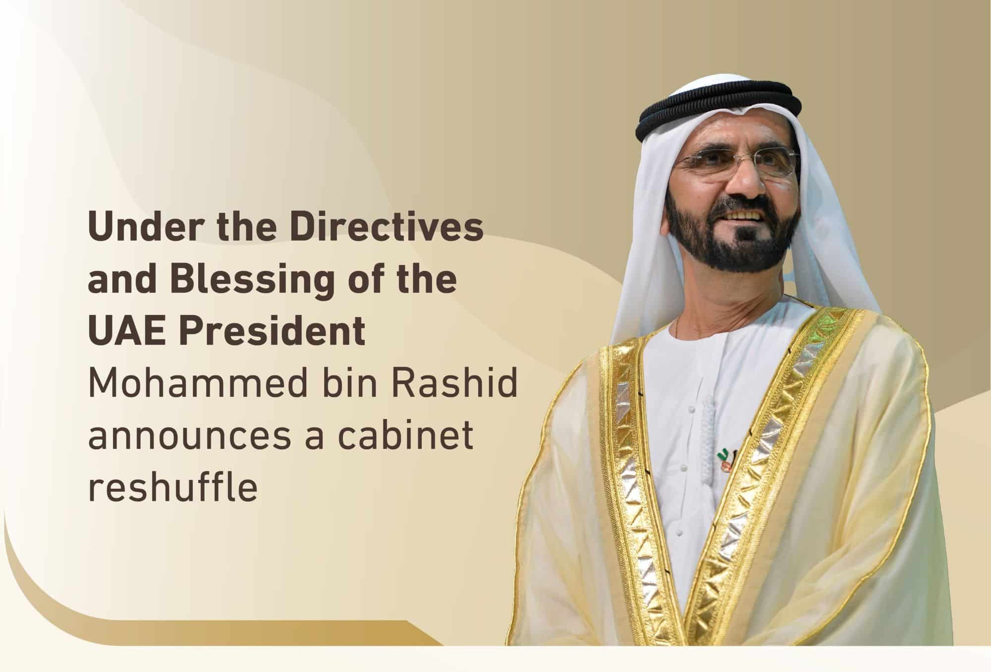 Mohammed bin Rashid announces cabinet reshuffle in UAE Federal Government