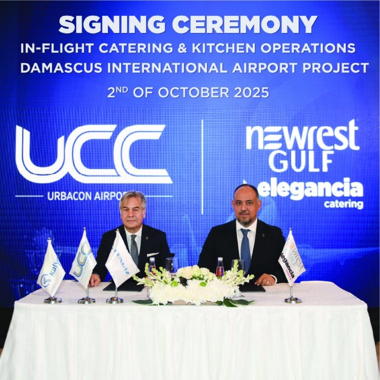 Youssef El-Habbal, Chief Operating Officer of Elegancia Catering, and Mohammad Arif Ozouzan, CEO of UCC Concessions