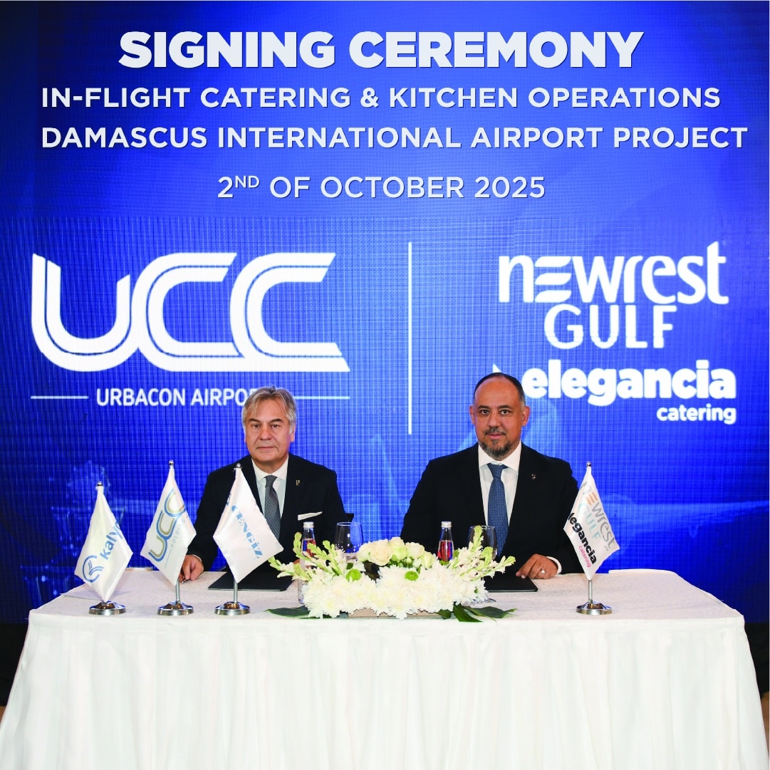 Youssef El-Habbal, Chief Operating Officer of Elegancia Catering, and Mohammad Arif Ozouzan, CEO of UCC Concessions