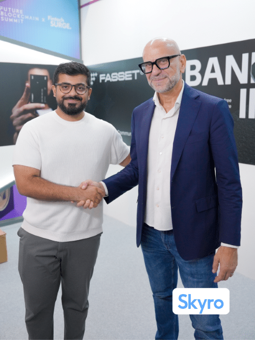 Daniel Ahmed, COO and Co-Founder of Fasset & Roberto Mancone, CEO of Skyro GCC