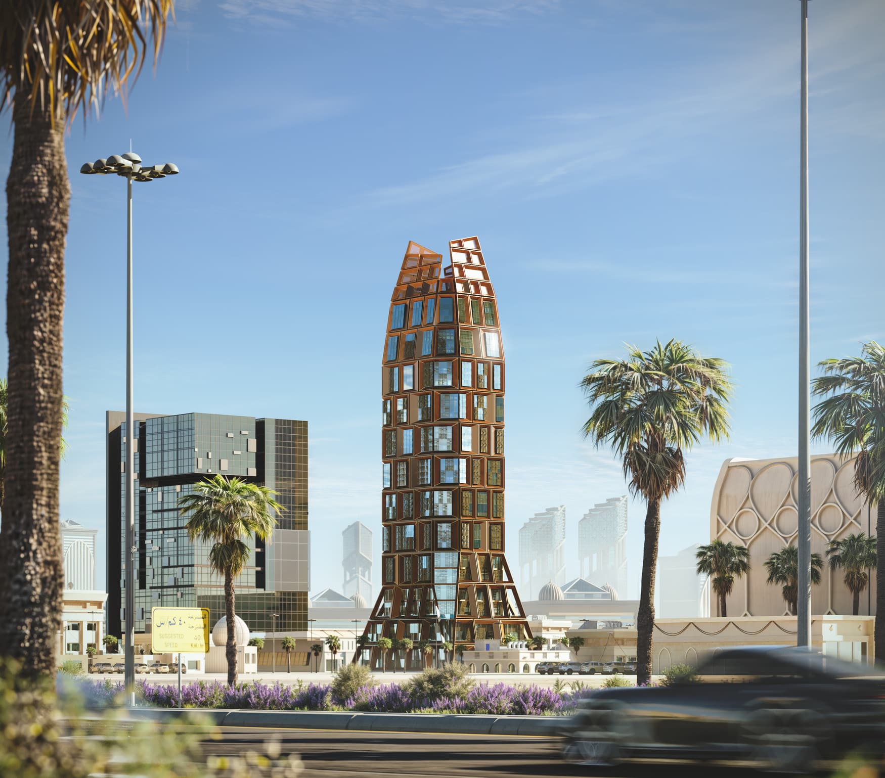 Riyadh Tower spans 2,500 m² and serves as a multifunctional hub