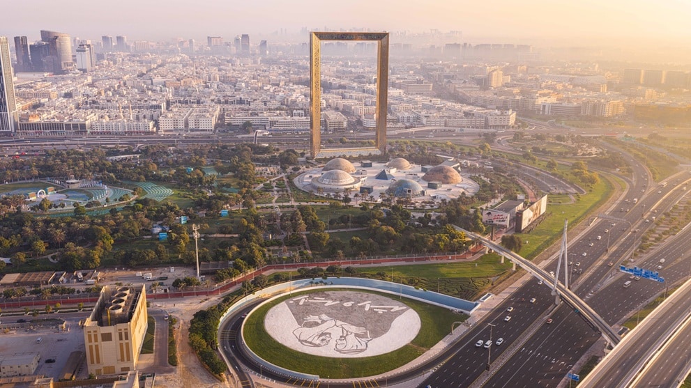 Brand Dubai unveils installation featuring joint portrait of Sheikh Zayed & Sheikh Rashid