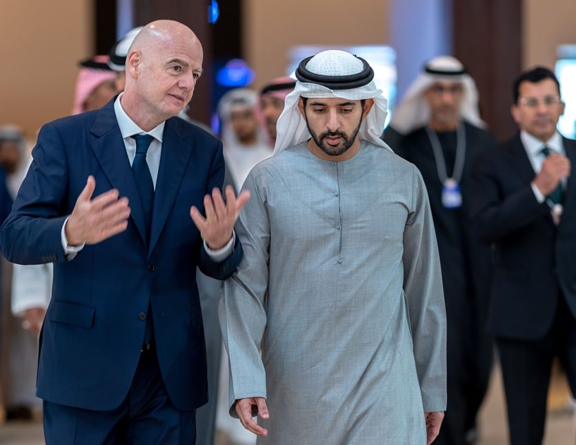 HH Sheikh Hamdan Bin Mohammed Meets with FIFA President