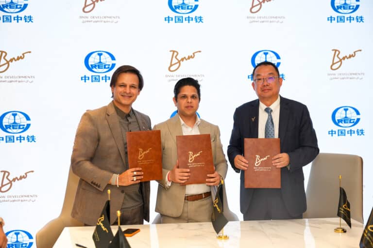 Ankur Aggarwal, Chairman and Founder, and Dr. Vivek Anand Oberoi, Managing Director and Co-Founder of BNW Developments, alongside senior representatives from CREC4