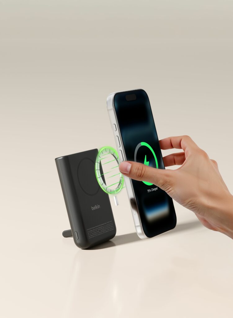 Power up faster with a 10K power bank* featuring Qi2 25W wireless and 30W USB-C fast charging